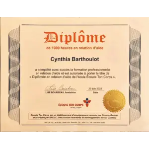 Diplôme de consultante en relation d’aide selon la méthode METC®
